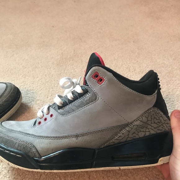 Jordan Stealth 3s Grey Sneakers - Picture 3 of 5